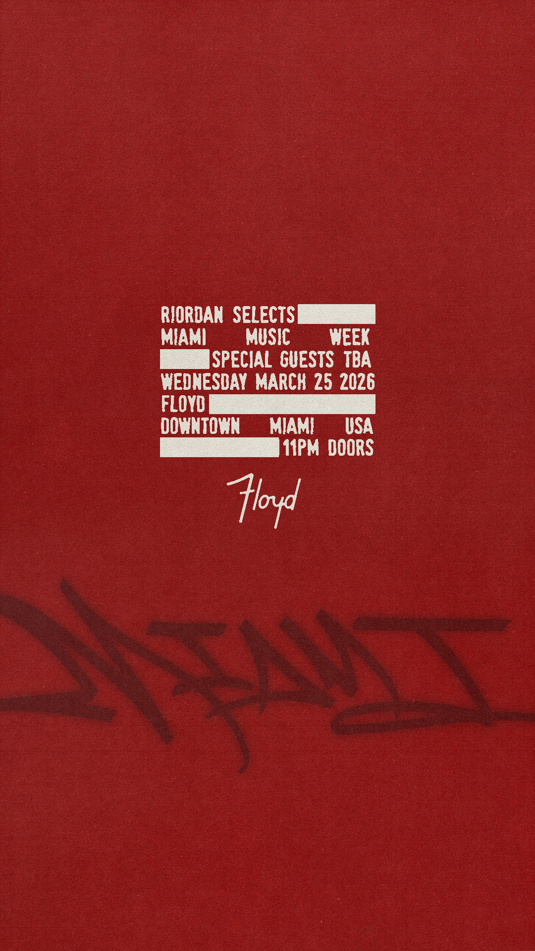 Riordan Selects: Miami Music Week