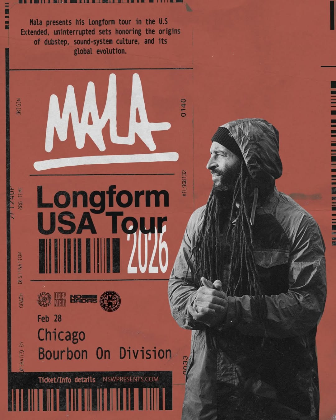 NSW x Deep Medi: Mala "Longform" US Tour