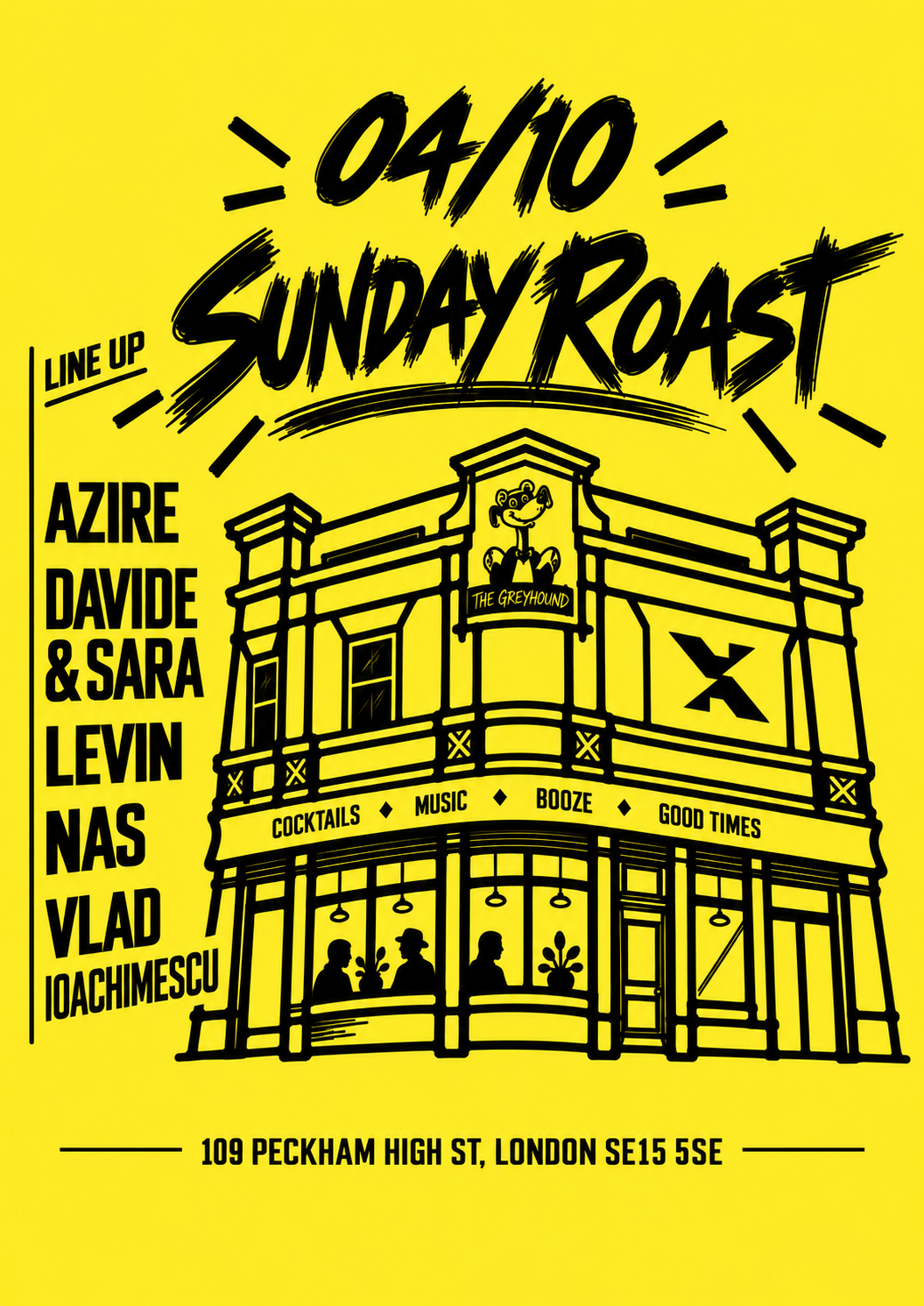 EXTENDED IN THE PUB PRESENT (SUNDAY ROAST) at The Greyhound, London SE15 5SE