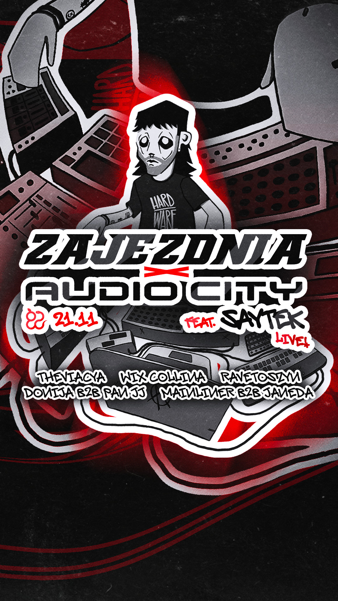 AUDIO ZAJAZD: Saytek Live flyer AUDIO ZAJAZD: Saytek Live flyer