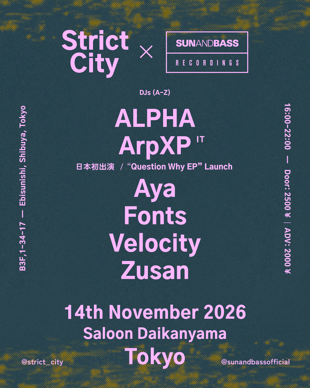 Strict City × SUN AND BASS