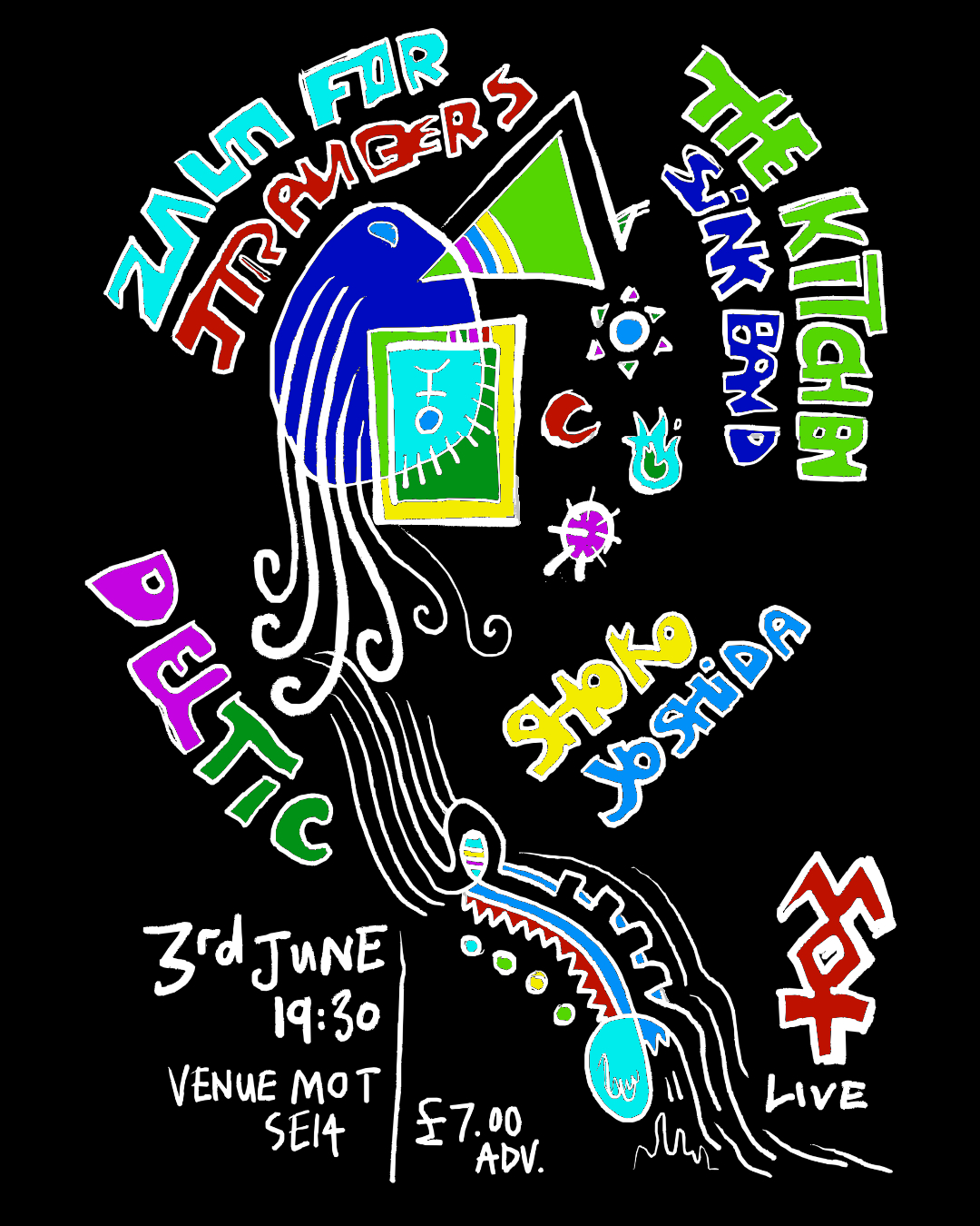 KITCHEN SINK BAND / ZAUM FOR STRANGERS / SHOKO YOSHIDA / DELTIC