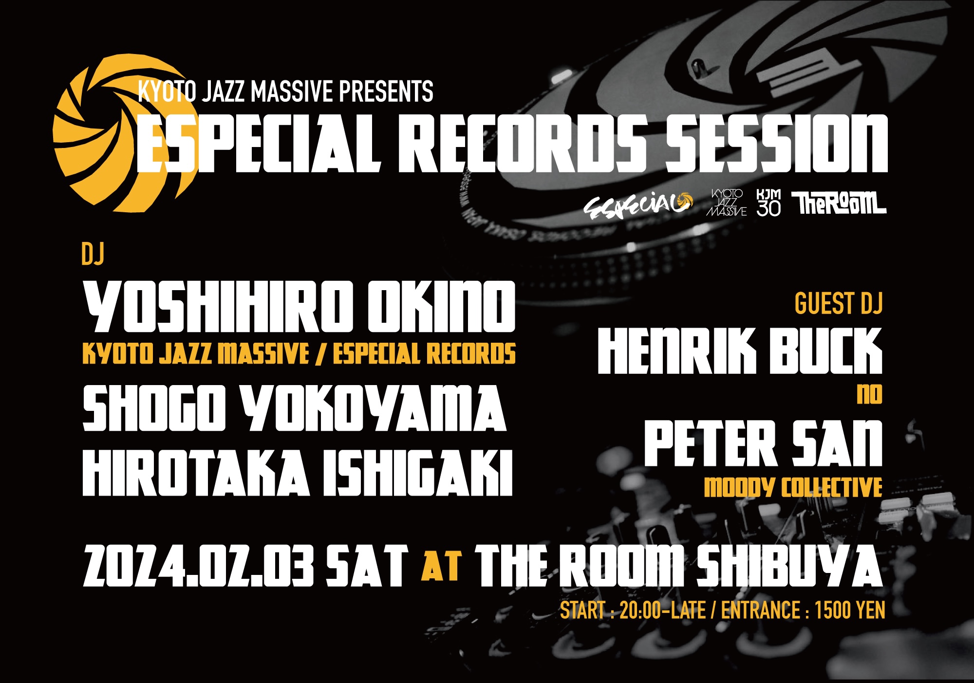 ESPECIAL RECORDS SESSION at The Room, Tokyo