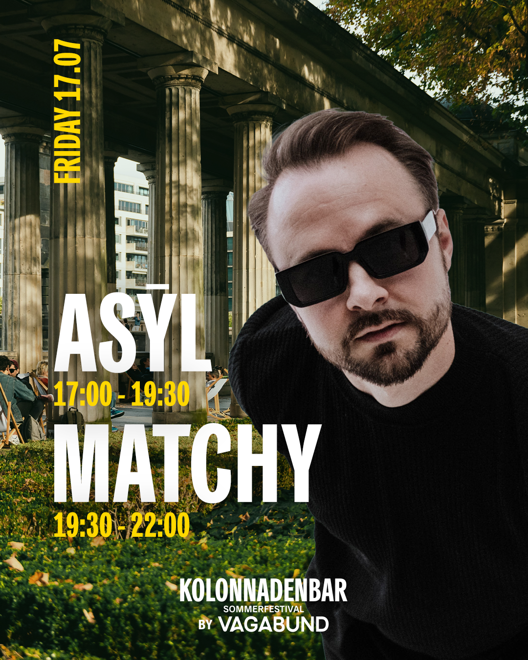 Free Open Air with Matchy at Kolonnadenbar by Vagabund