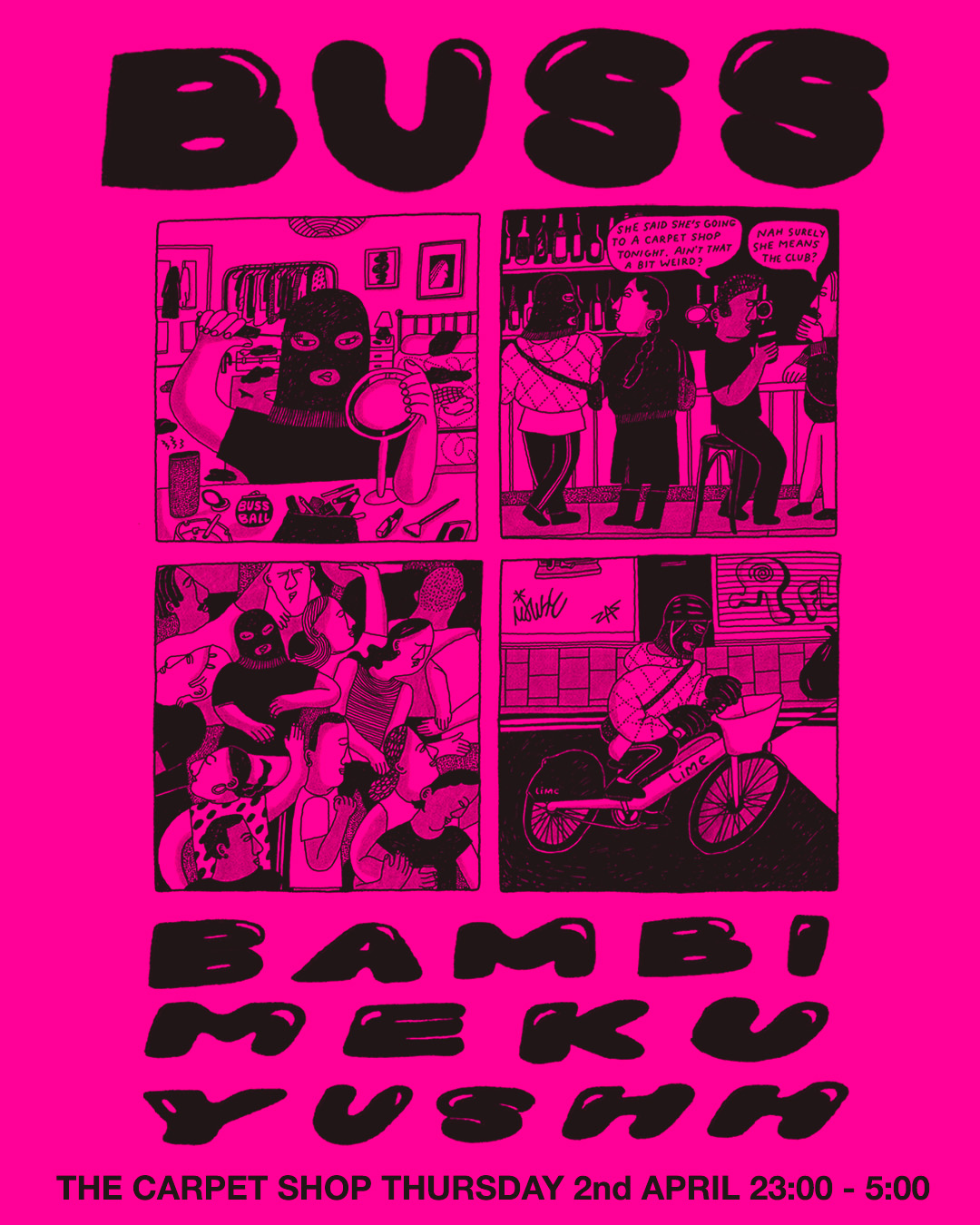 Buss with Bambi, Yushh & Meku