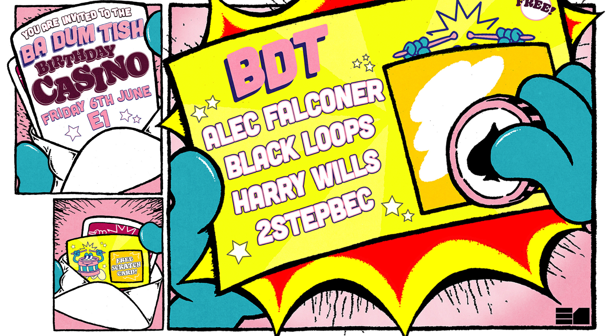 Ba Dum Tish: Alec Falconer, Black Loops, Harry Wills