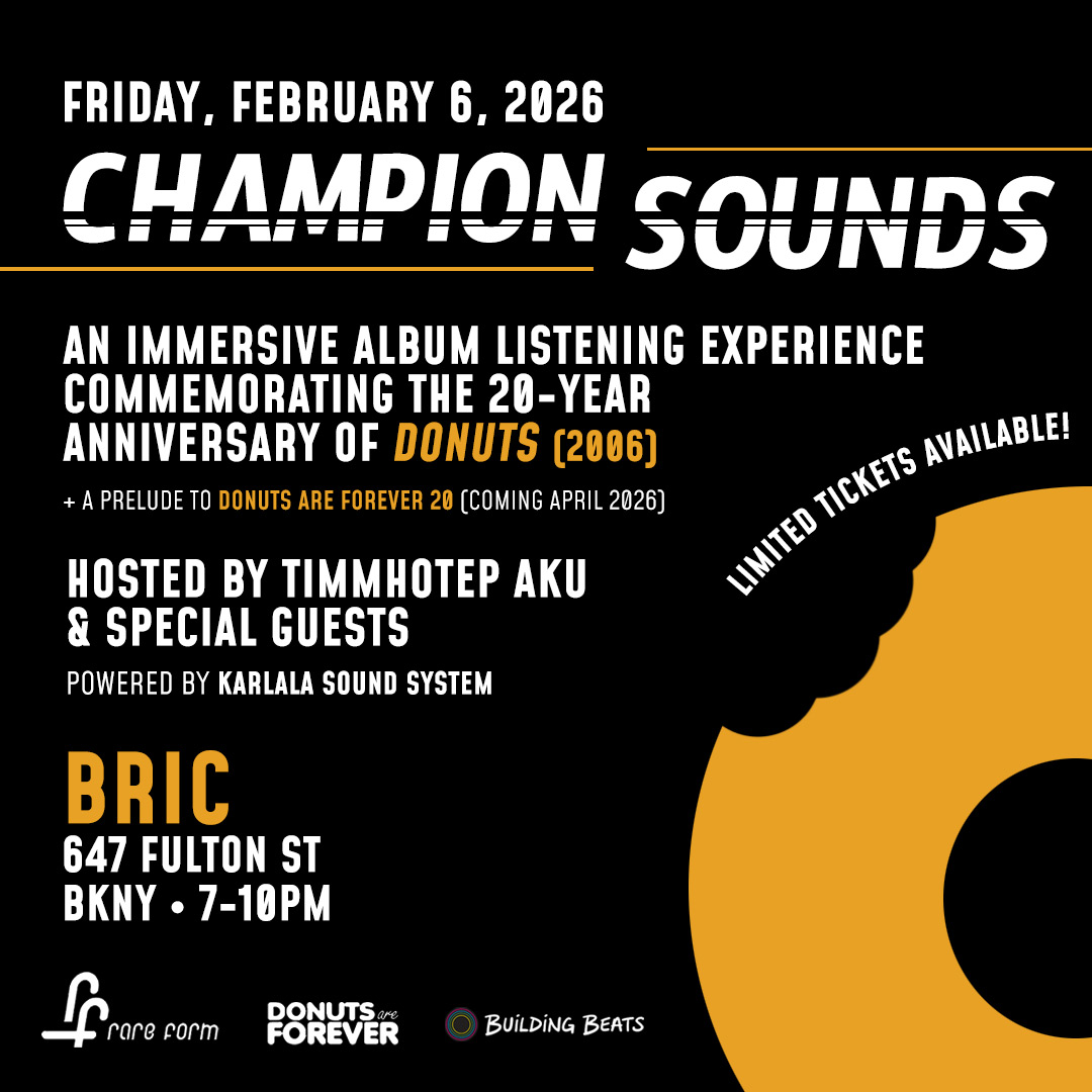 Champion Sounds: An Immersive Listening of Donuts (Prelude to DAF20) at BRIC ARTS