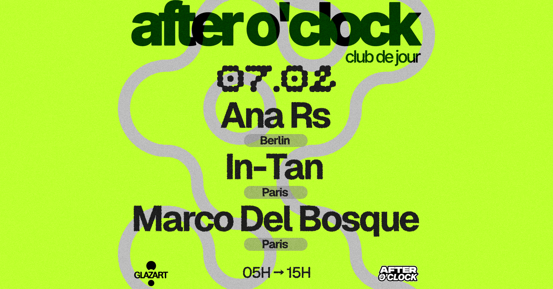 AFTER O'CLOCK: Ana Rs - Marco del Bosque - In-Tan