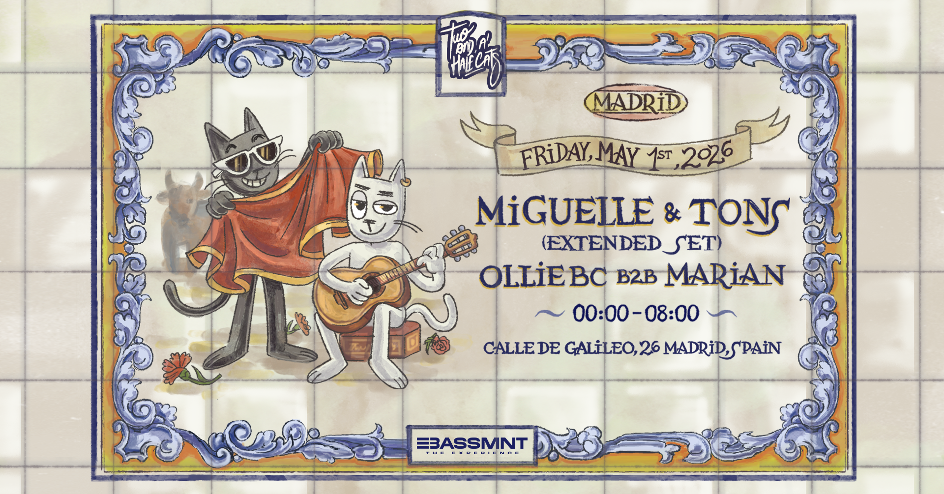 TWO AND A HALF CATS presents Miguelle & TONS (Extended Set)