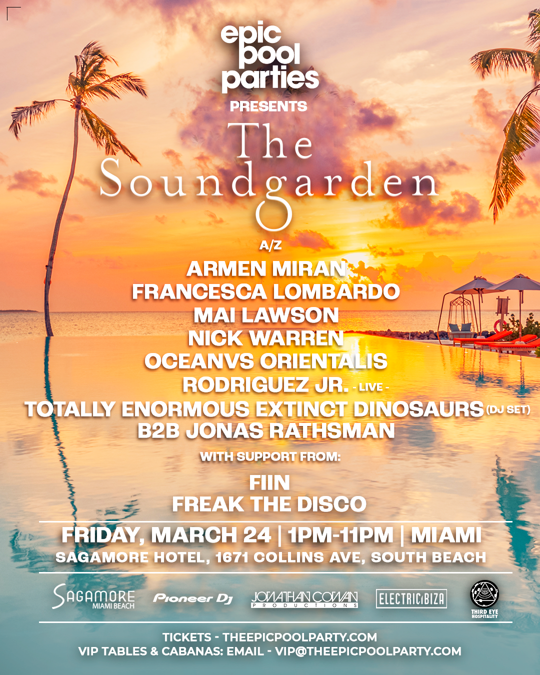 Pool Party Miami FL - 20 MAR 2020