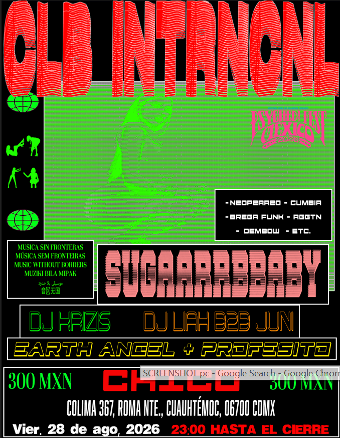 CLB_INTRNCNL: NOCHE DE (NEO)PERREO CON SUGAARRBBABY