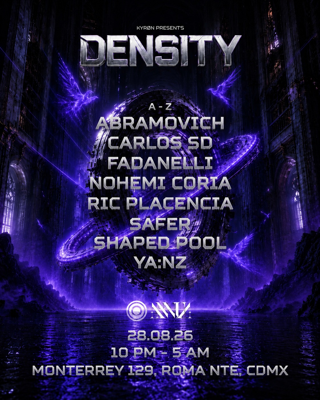 Flyer de Kyrøn present's Density
