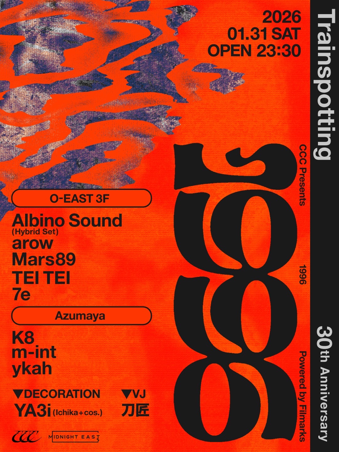 CCC presents 1996: Trainspotting 30th Anniversary at MIDNIGHT EAST