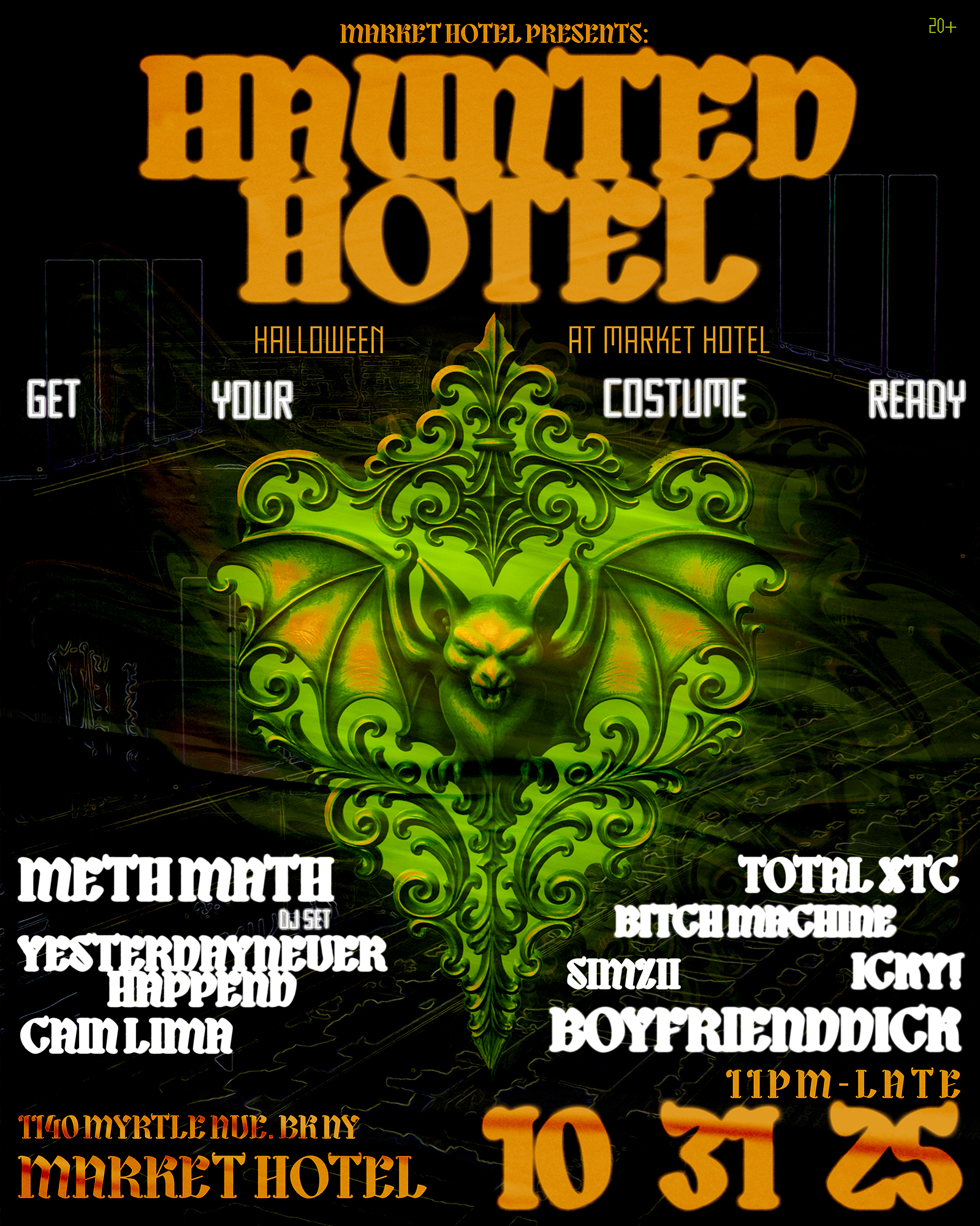 HAUNTED HOTEL: Market Hotel Halloween Party at Market Hotel
