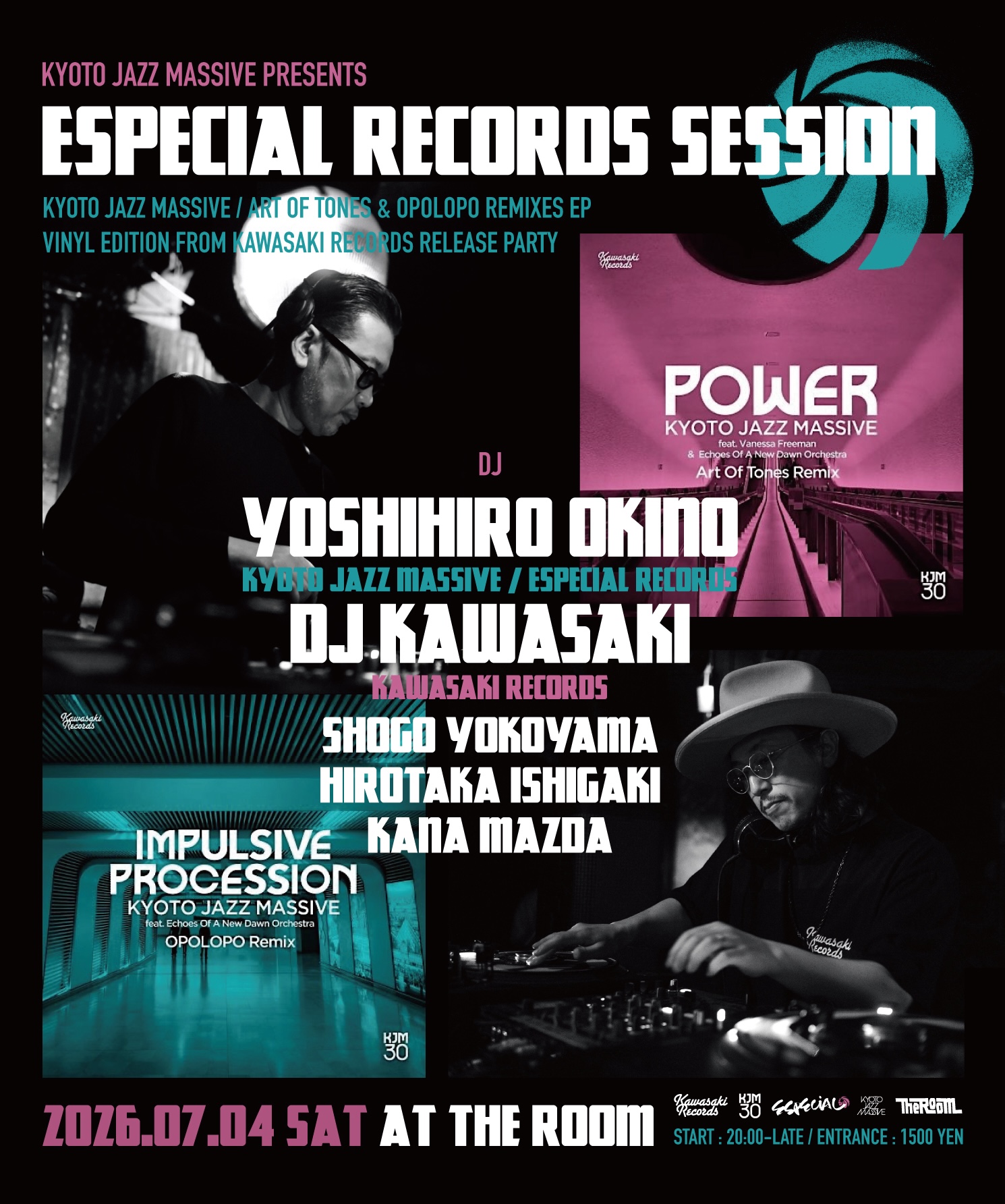 ESPECIAL RECORDS SESSION at The Room, Tokyo