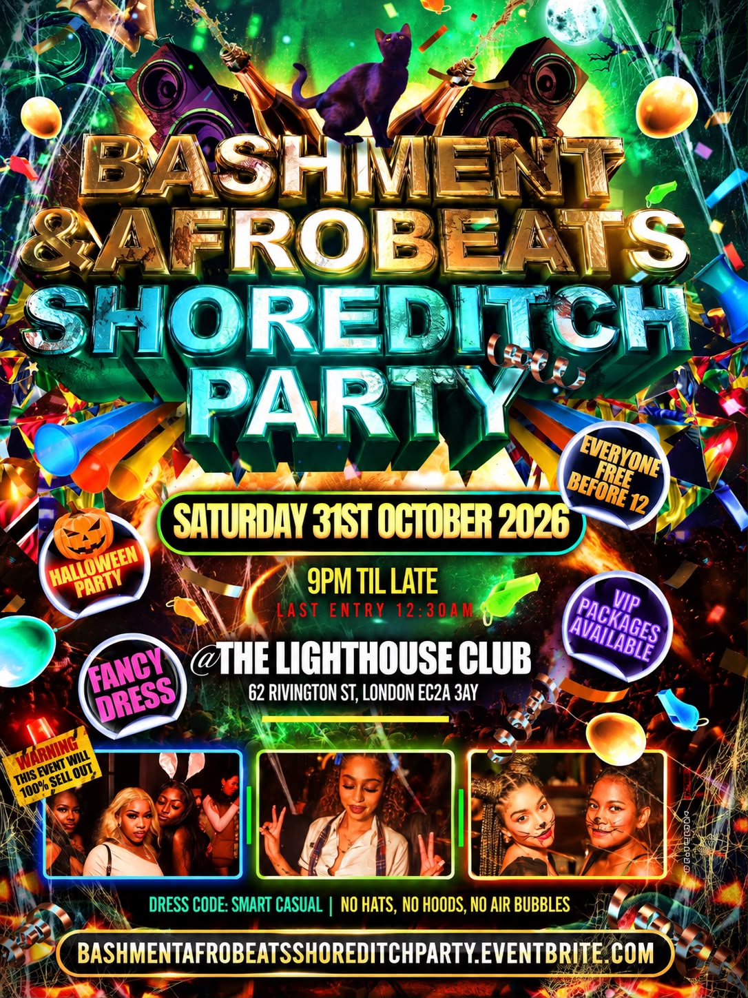Bashment & Afrobeats - Shoreditch Party - Everyone Free Before 12AM