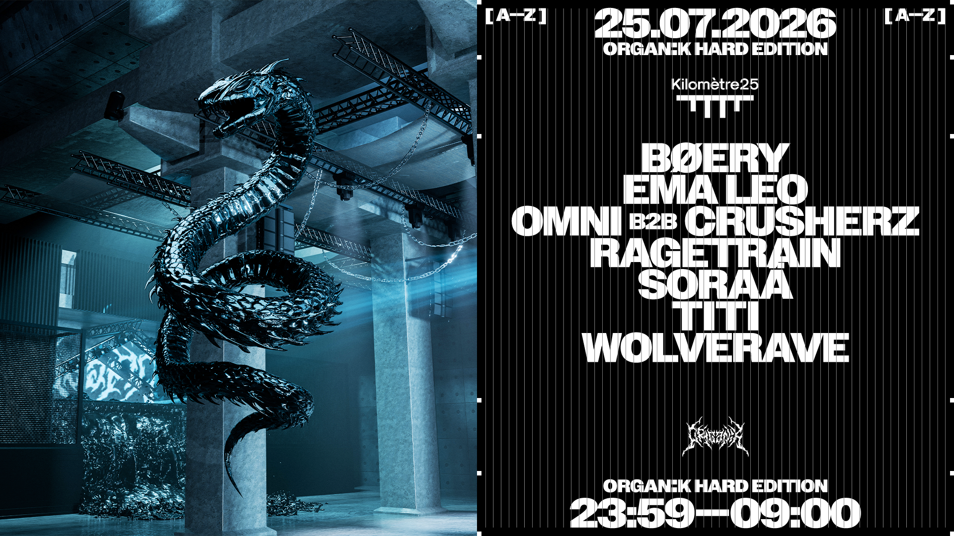 Organïk: RAGETRAIN, BØERY, TITI, Ema Leo, Soraä & MORE