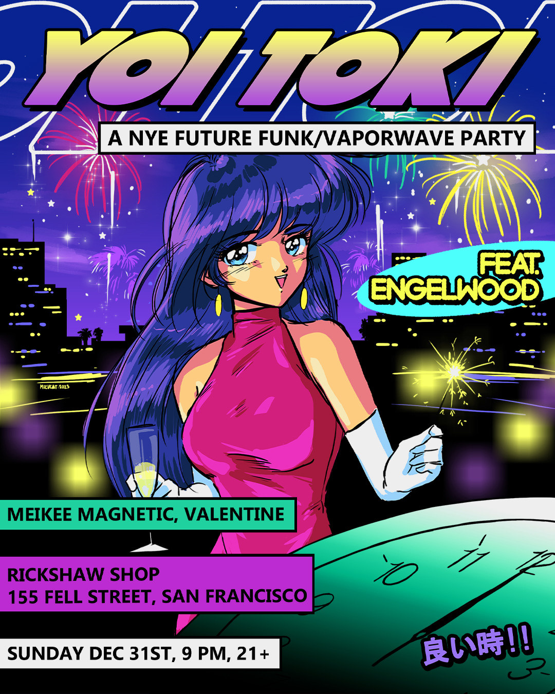 YOI TOKI A Future Funk/Vaporwave New Year's Eve Party at Rickshaw 