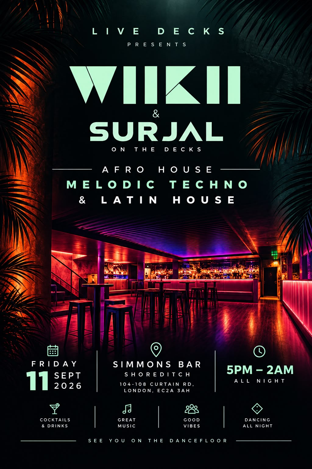 LiveDecks London presents Afro house , Latin House & Melodic Techno