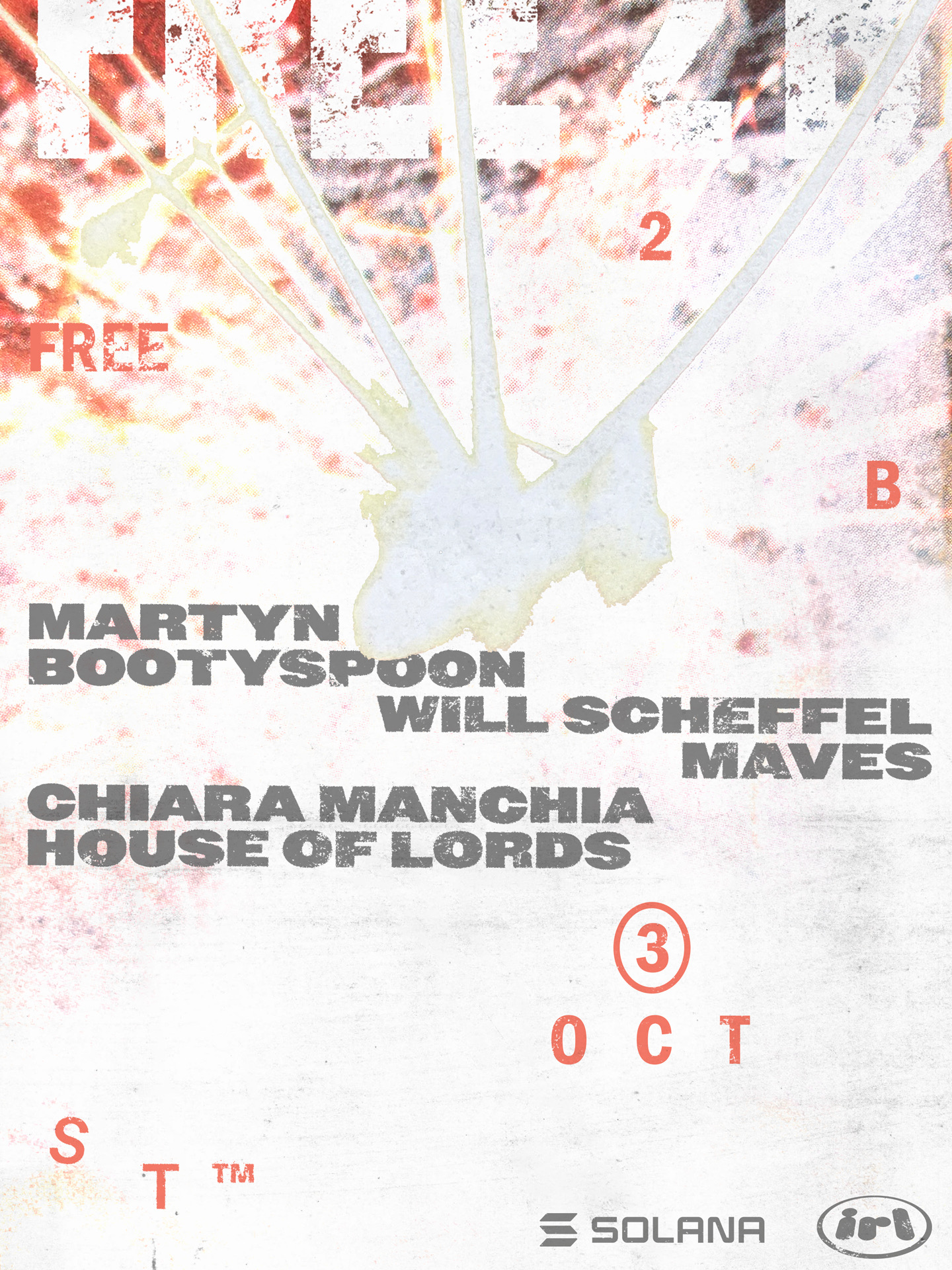 FREE 2 B FEATURING Martyn Bootyspoon, Will Scheffel b2b Maves, Chiara Manchia & House of Lords