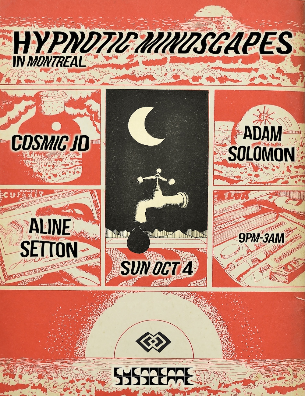 Hypnotic Mindscapes: Cosmic JD, Aline Setton & Adam Solomon
