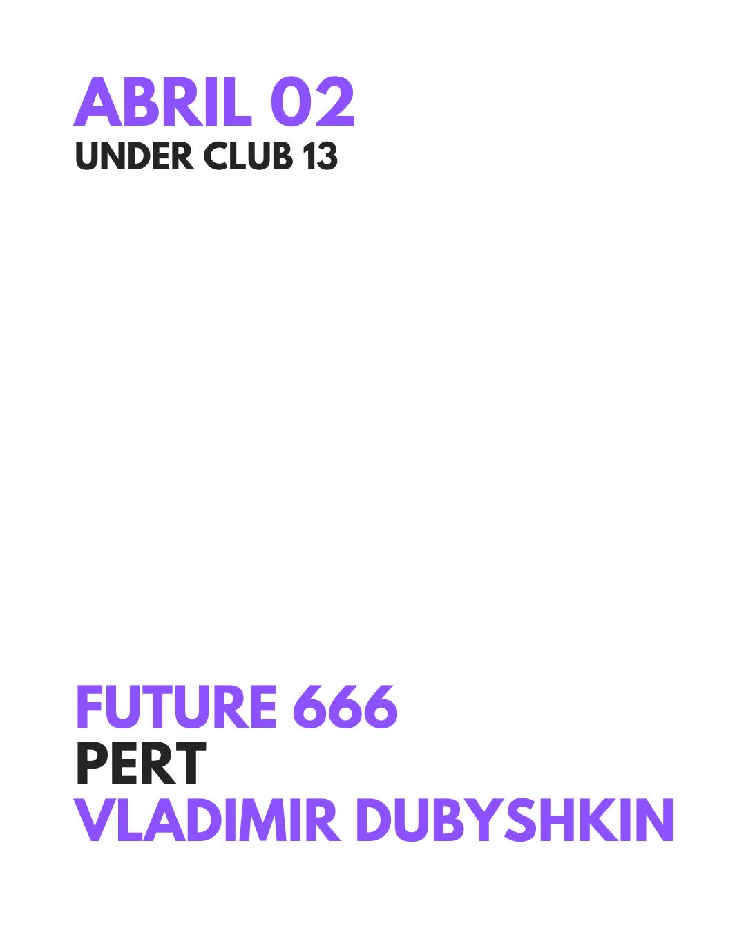 ANIVERSARIO 13 - FUTURE 666 - PERT - Vladimir Dubyshkin