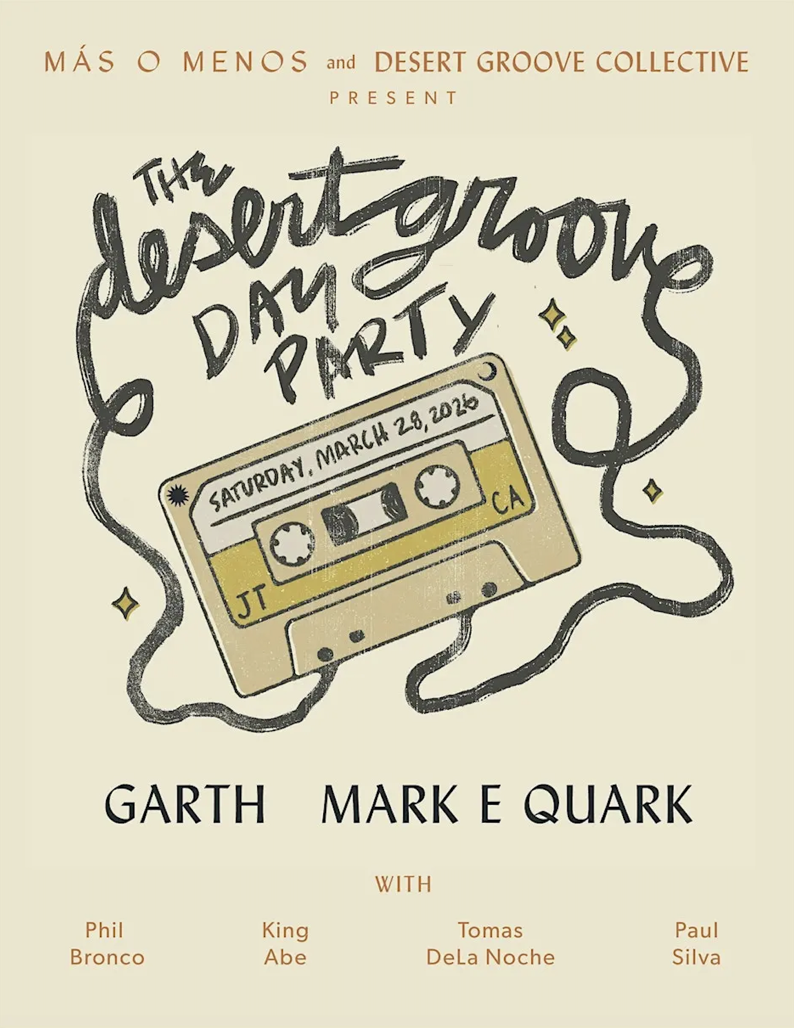 Desert Groove Day Party with Mark E Quark and DJ Garth