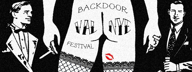 Backdoor and VAL New Year's Eve Festival flyer