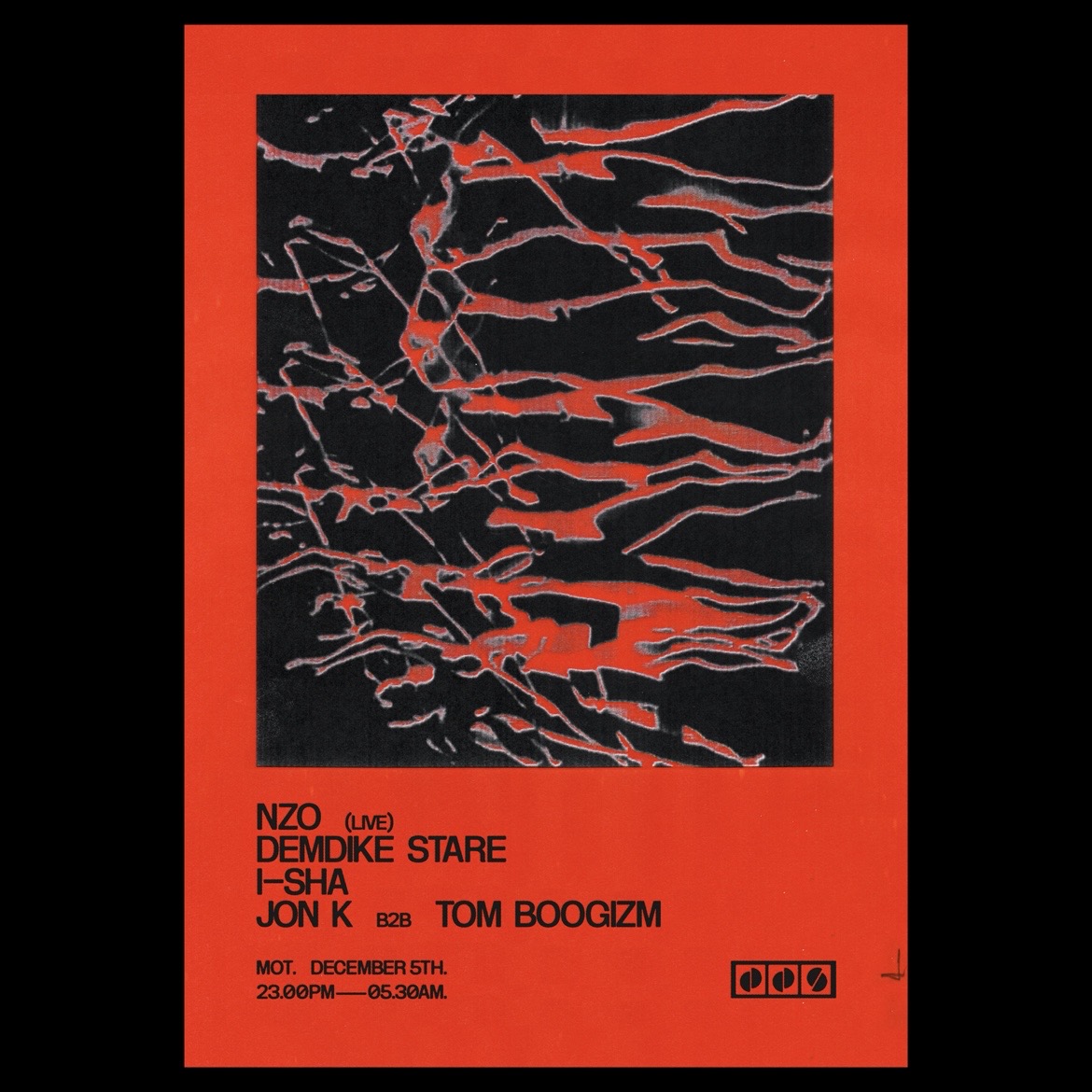 DDS x MOT: Demdike Stare, Jon K & Tom Boogizm, NZO, i-sha - M.O.T