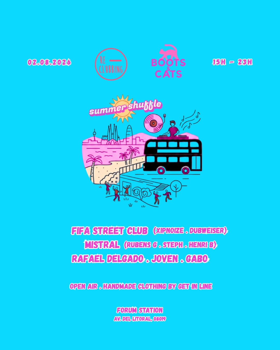 [FREE UNTIL 6PM] Summer Shuffle by Boots & Cats x Re-Clubbing x 5511 Records - Open-Air Daytime