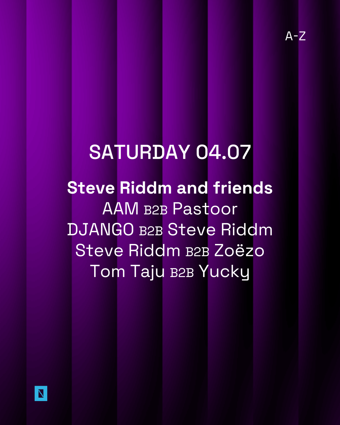 Toffler presents Steve Riddm and friends