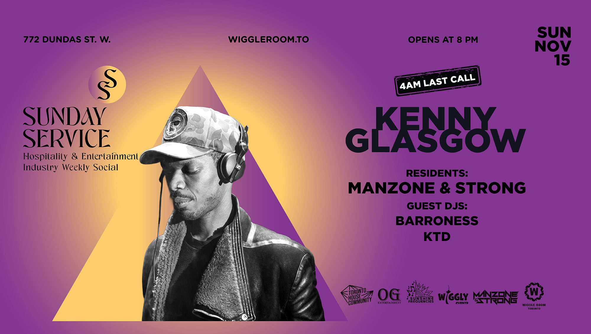 Sunday SerVice: Kenny Glasgow - Manzone & Strong - 4AM LAST CALL