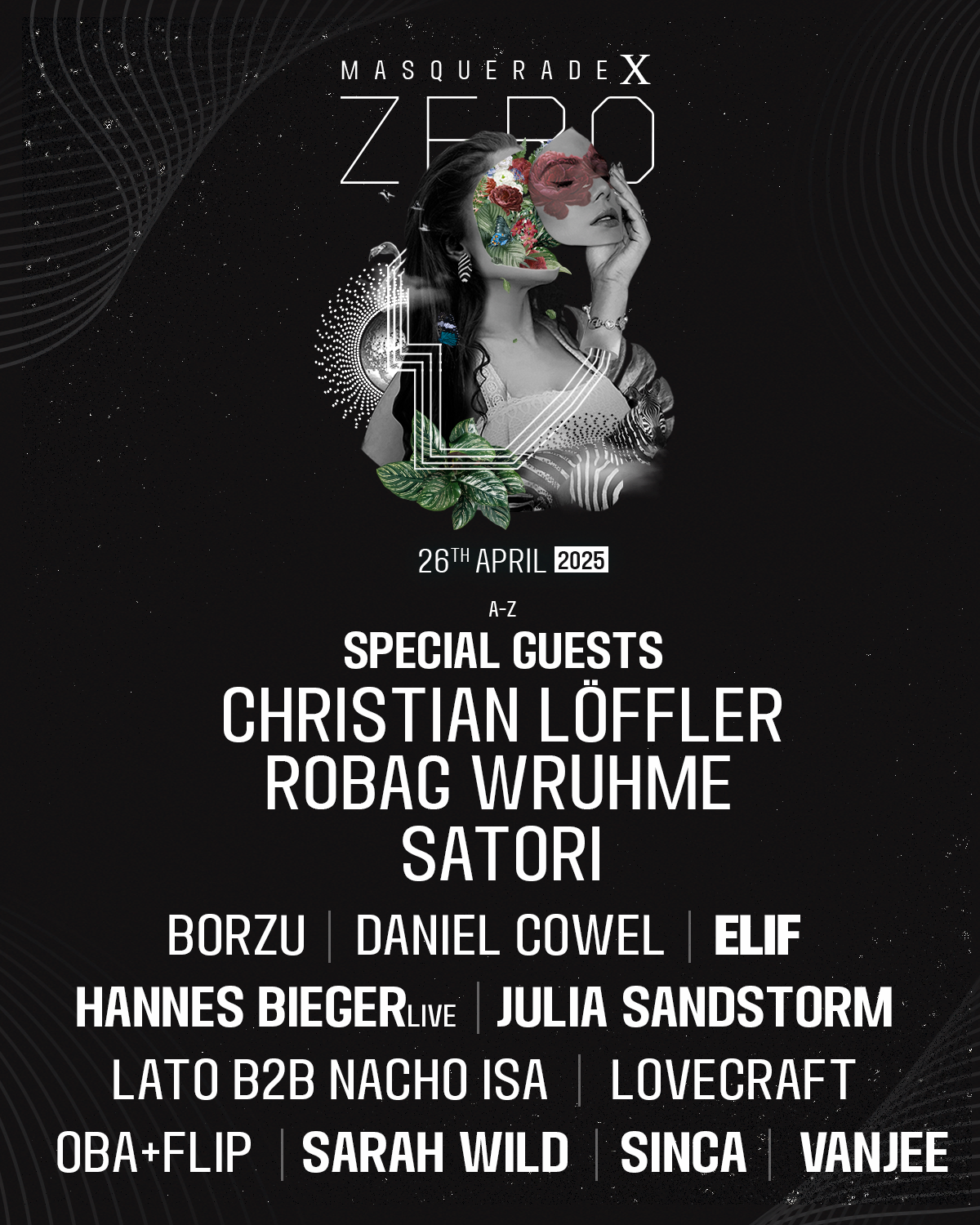 Zero presents The Masquerade w/ Satori, Christian Loffler