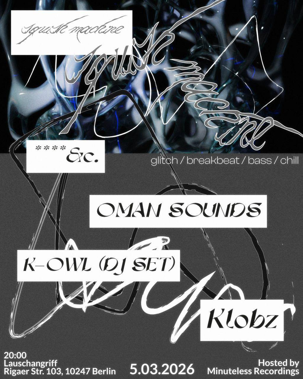 Minuteless Recordings presents Squish Machine