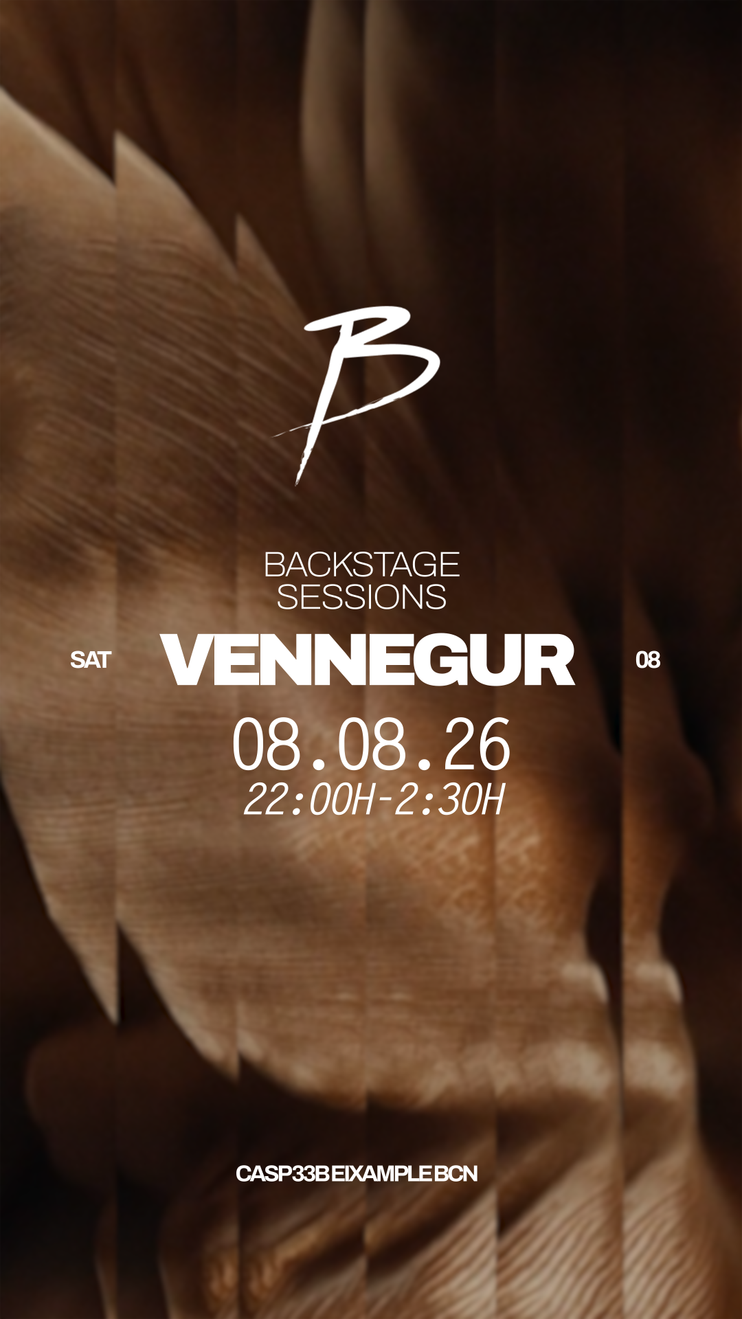 Backstage with Vennegur