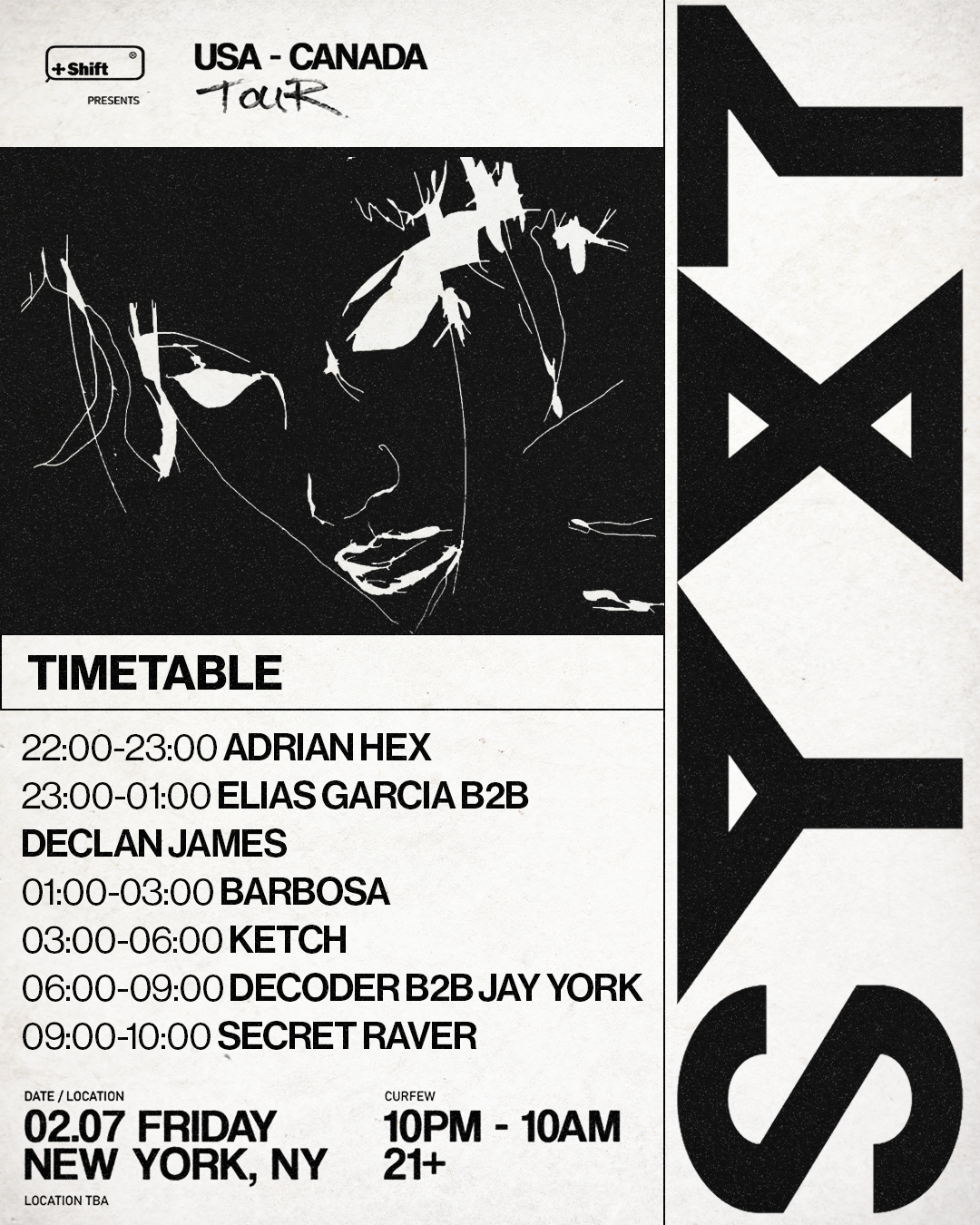 SHIFT X SYXT TOUR: KETCH, Barbosa, and Many More flyer
