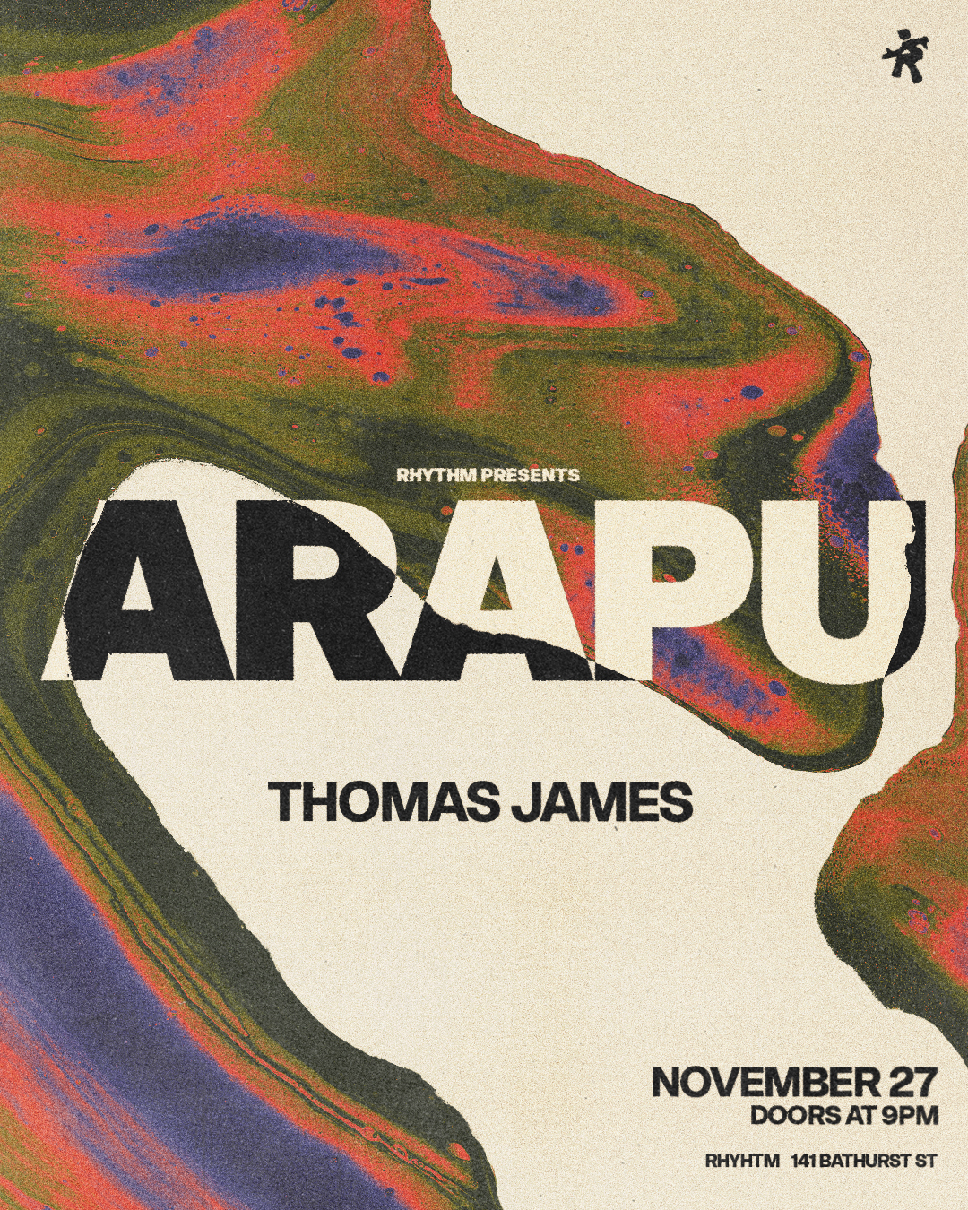 Rhythm: Arapu and Thomas James flyer