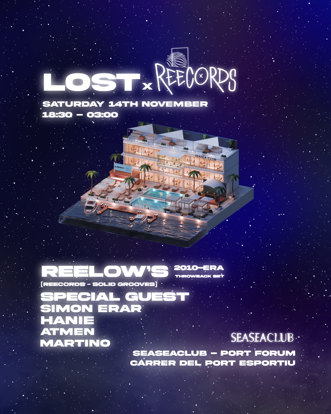 LOST x REECORDS flyer LOST x REECORDS flyer