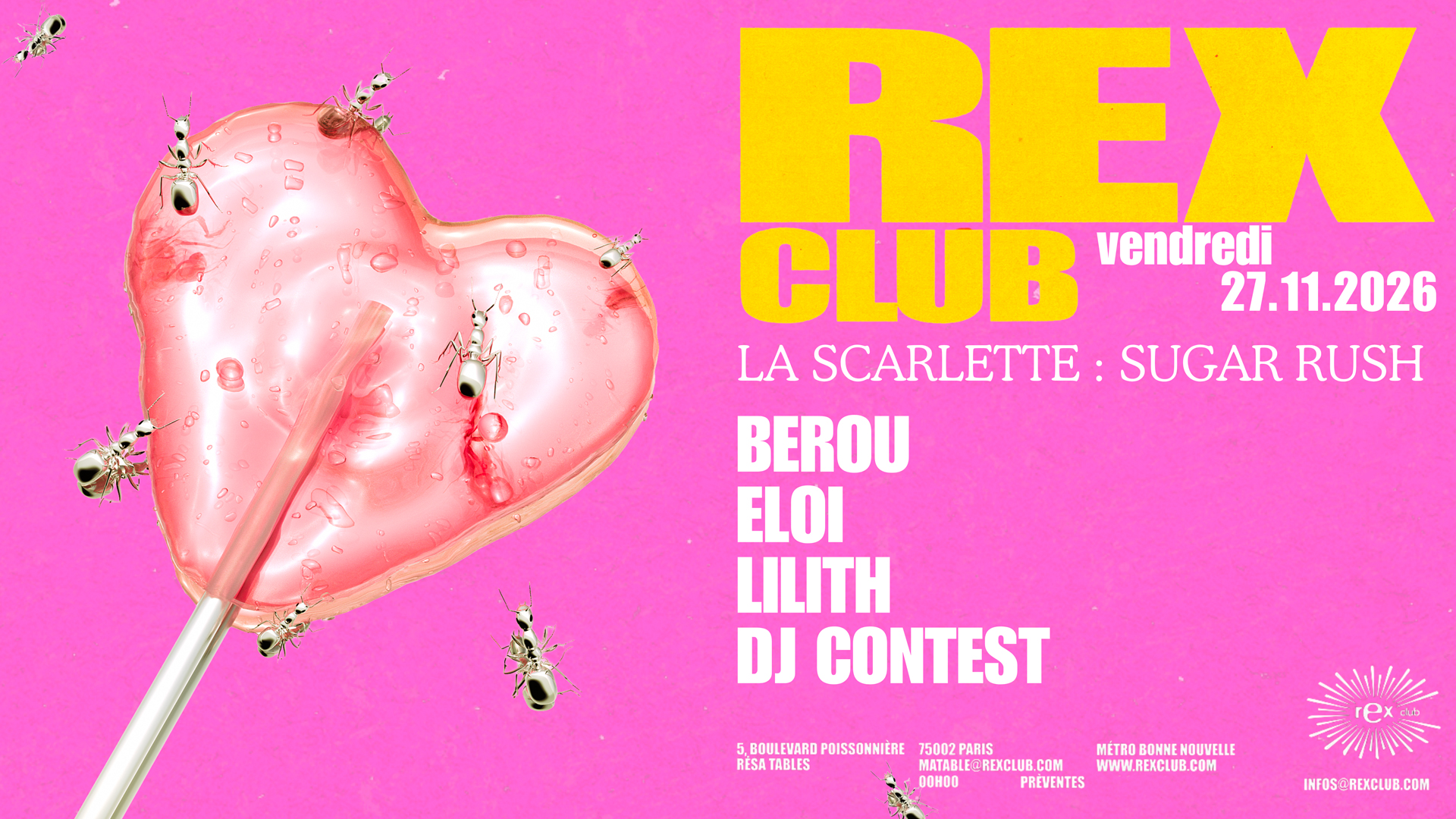 La Scarlette Sugar Rush: Berou, Eloi, Lilith - Rex Club