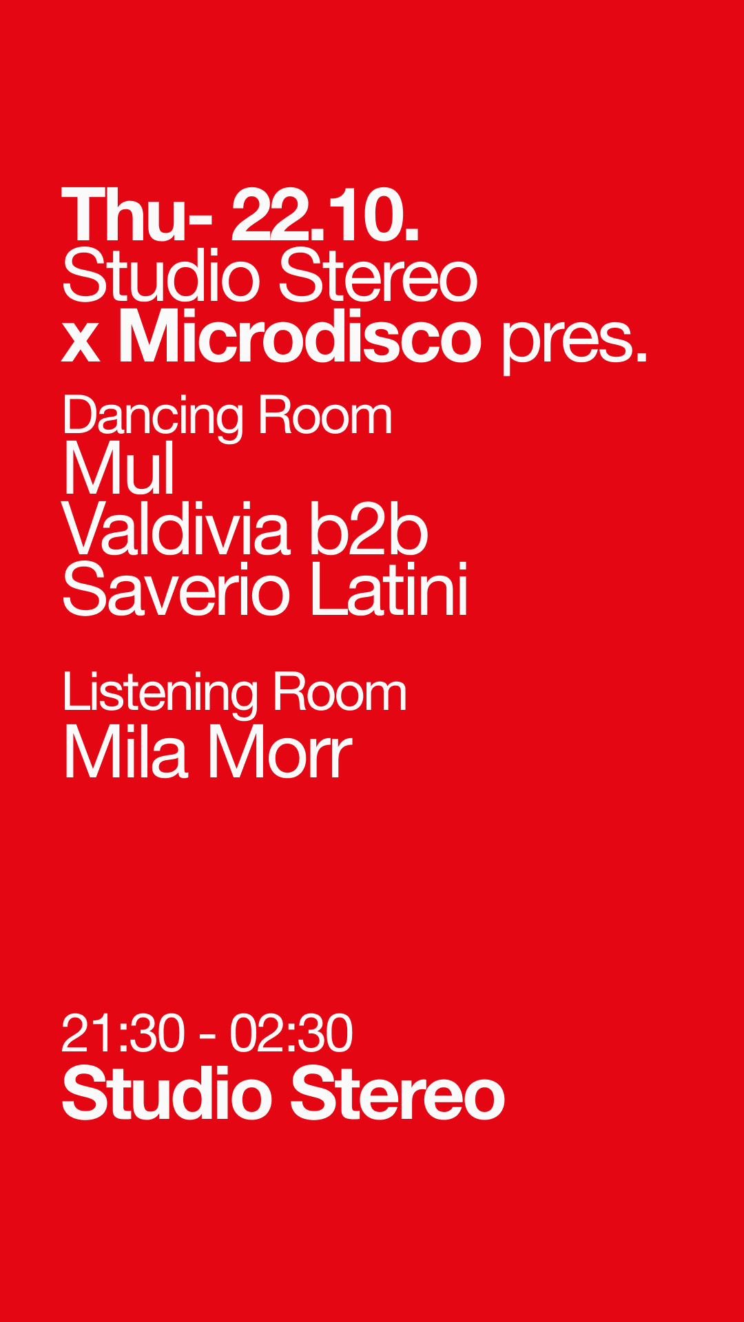Studio Stereo pres. Microdisco showcase