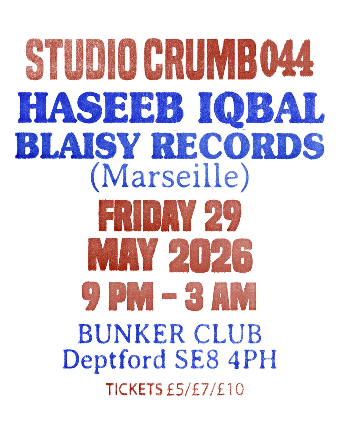 Studio Crumb 044: Haseeb Iqbal & Blaisy Records (Marseille)