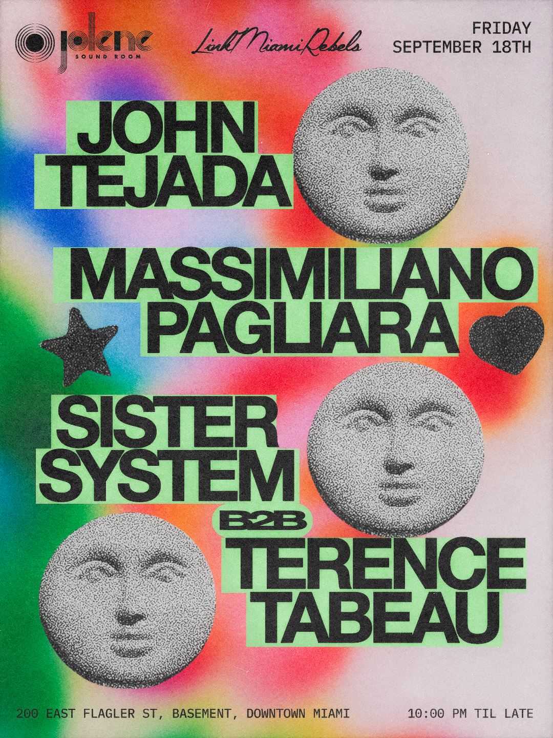 John Tejada, Massimiliano Pagliara, Sister System b2b Terence Tabeau