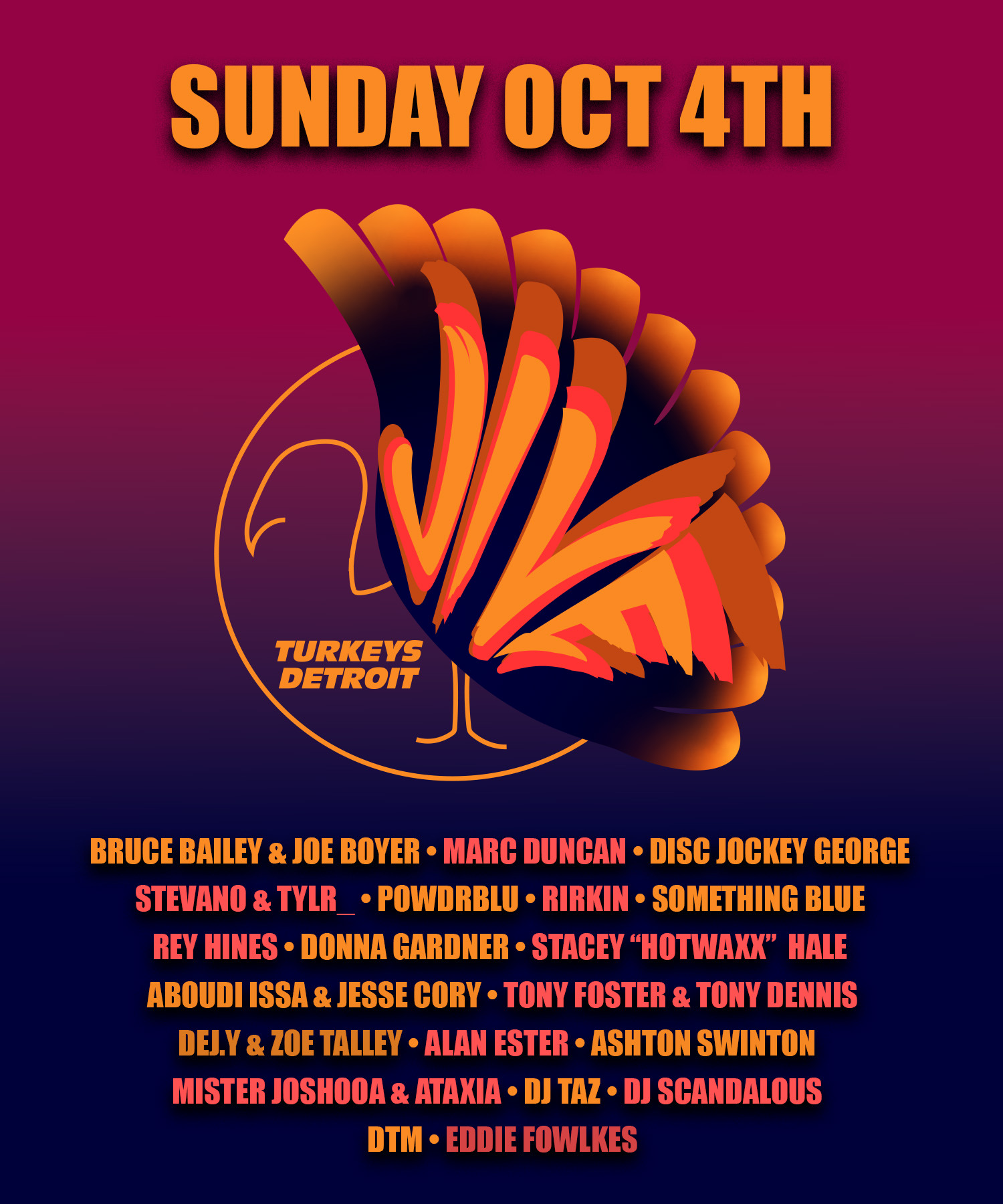 Jive Turkeys Detroit annual fundraiser