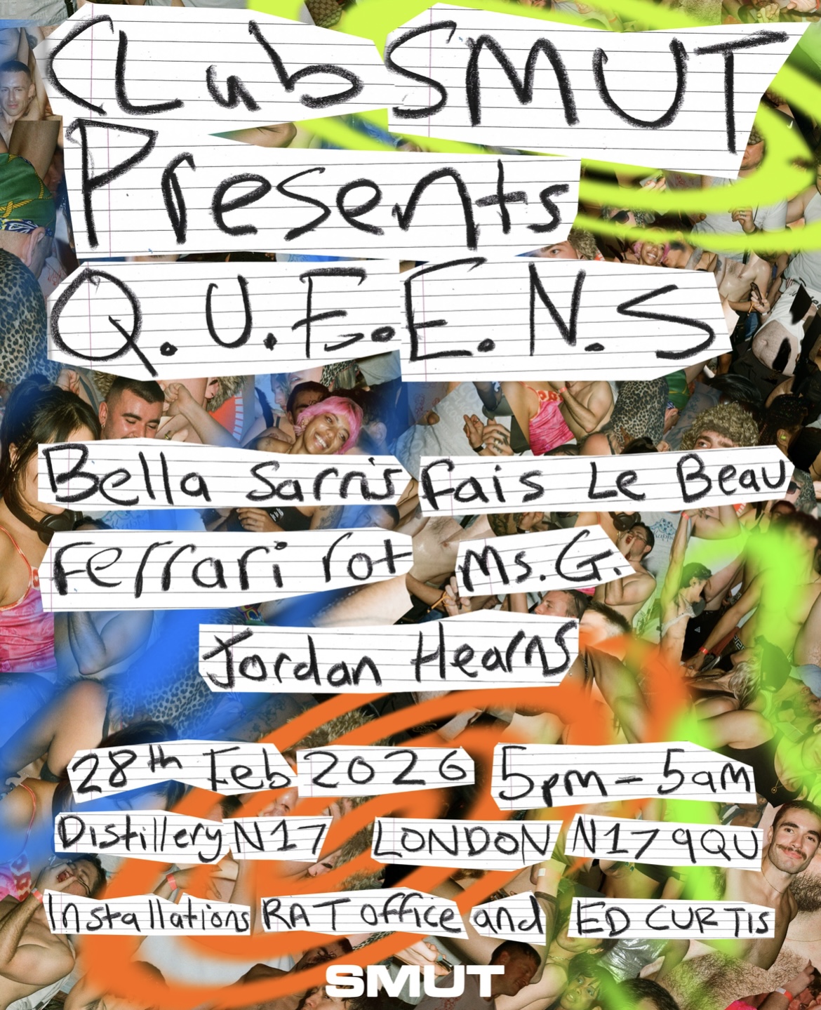 CLUB SMUT presents: Q.U.E.E.N.S (Queer Utopia Erotic Euphoria Nocturnal Soundsystem)