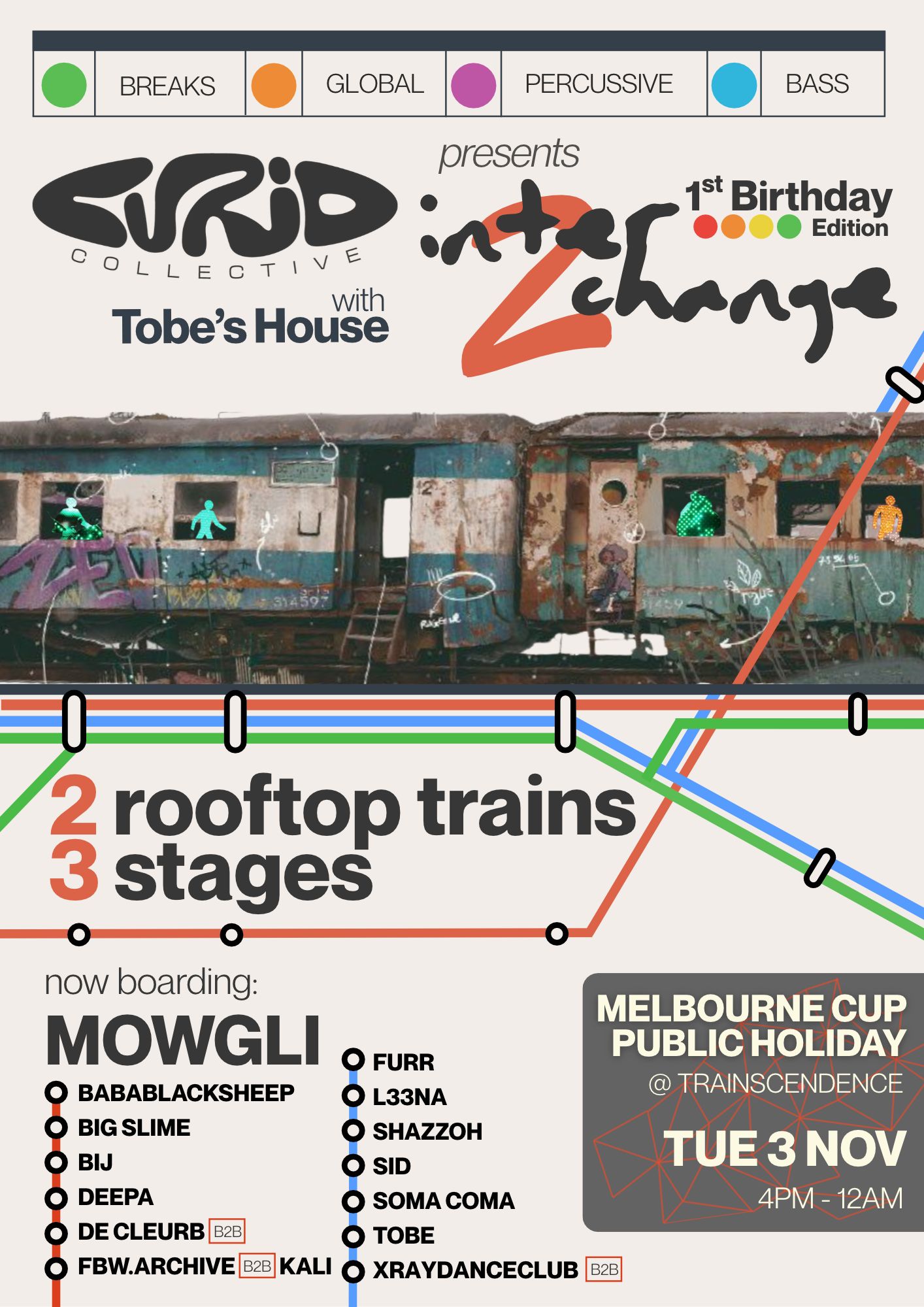 PUBLIC HOLIDAY TRAIN PARTY: INTERCHANGE 2 (Curio Collective)