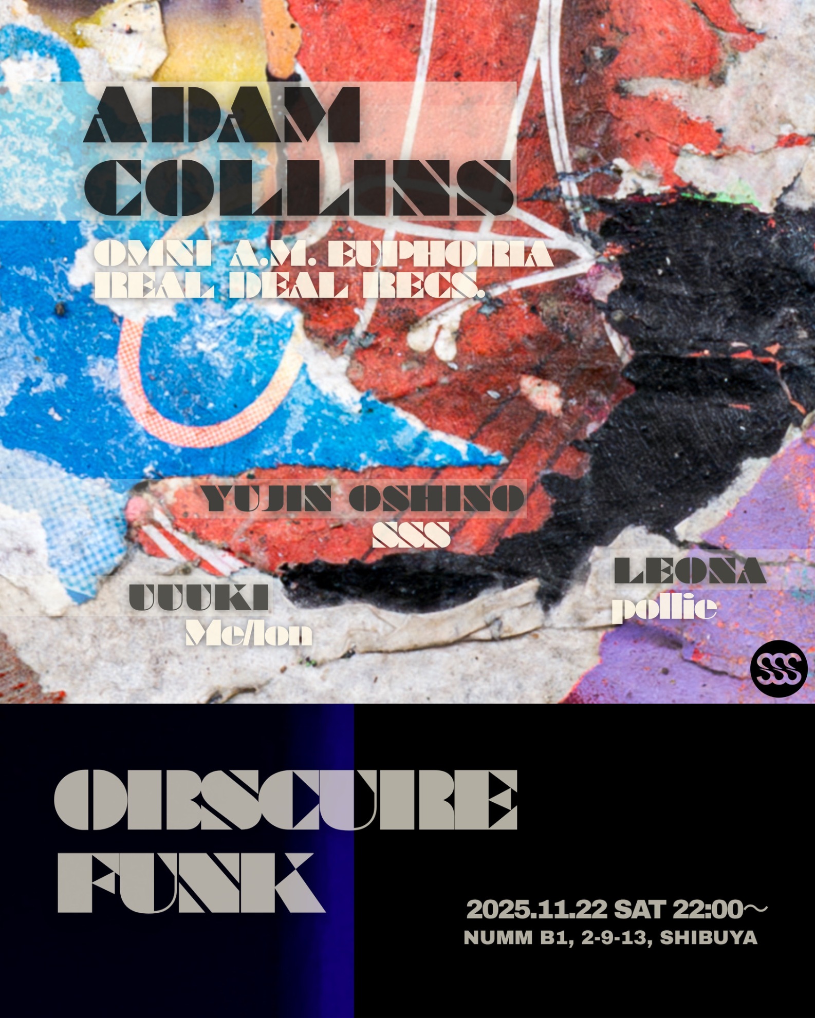 OBSCURE FUNK feat. ADAM COLLINS(Omni A.M./EUPHORIA/Real Deal Recs