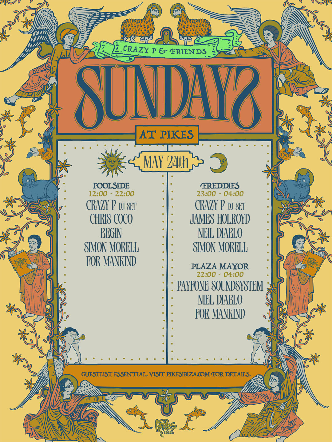 Sundays at Pikes - Crazy P & Friends