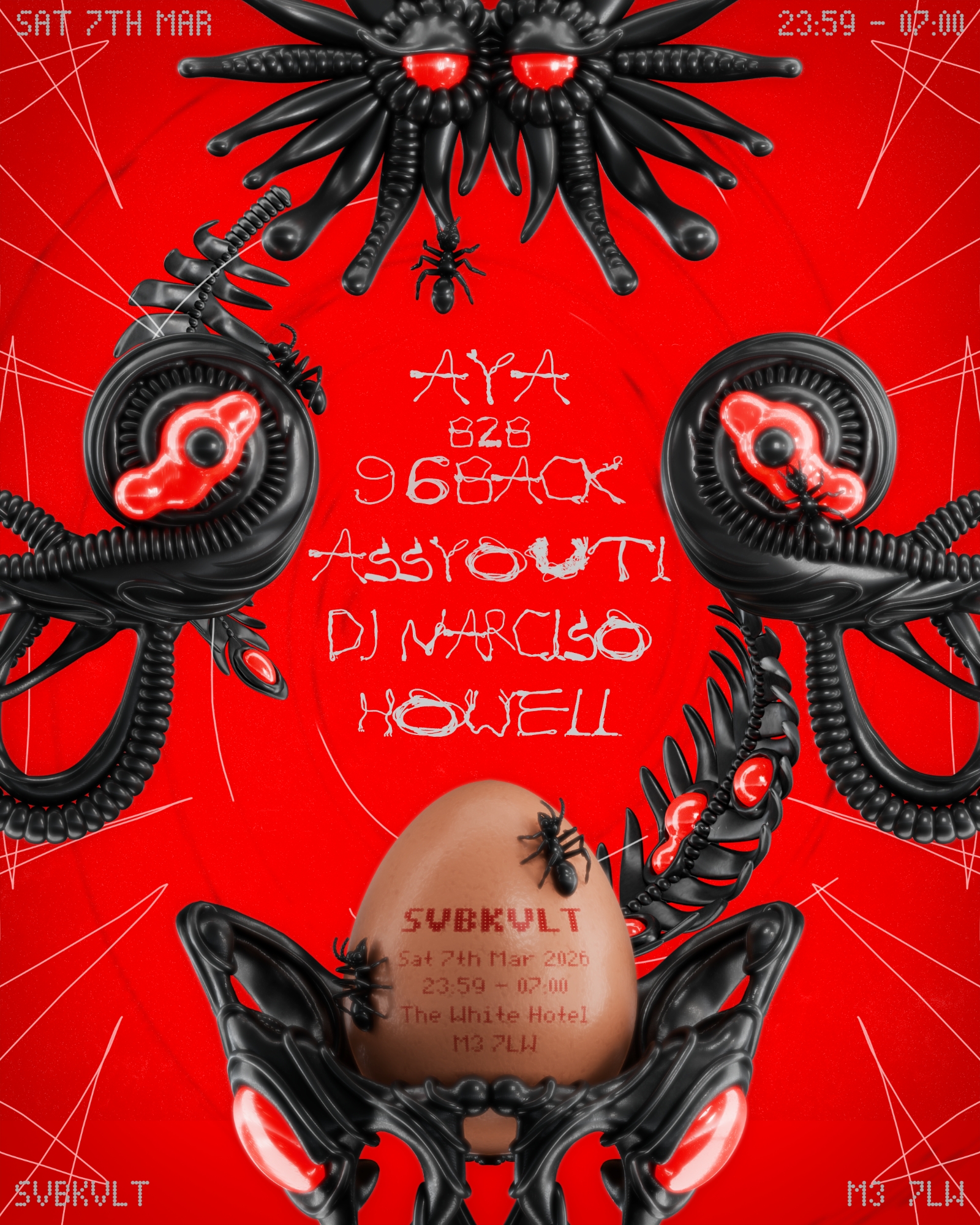 SVBKVLT: aya b2b 96 Back / Assyouti / DJ Narciso