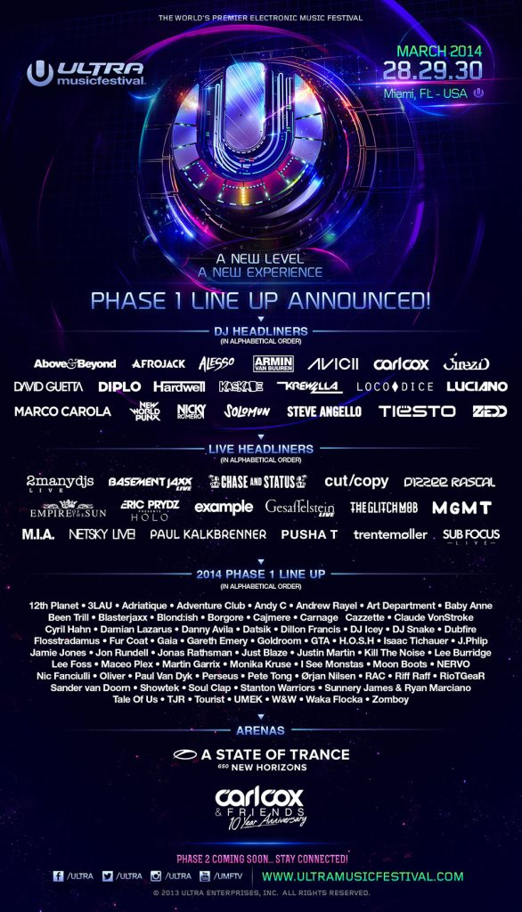 Ultra Music Festival 2014 - Sunday at Bayfront Park, Miami