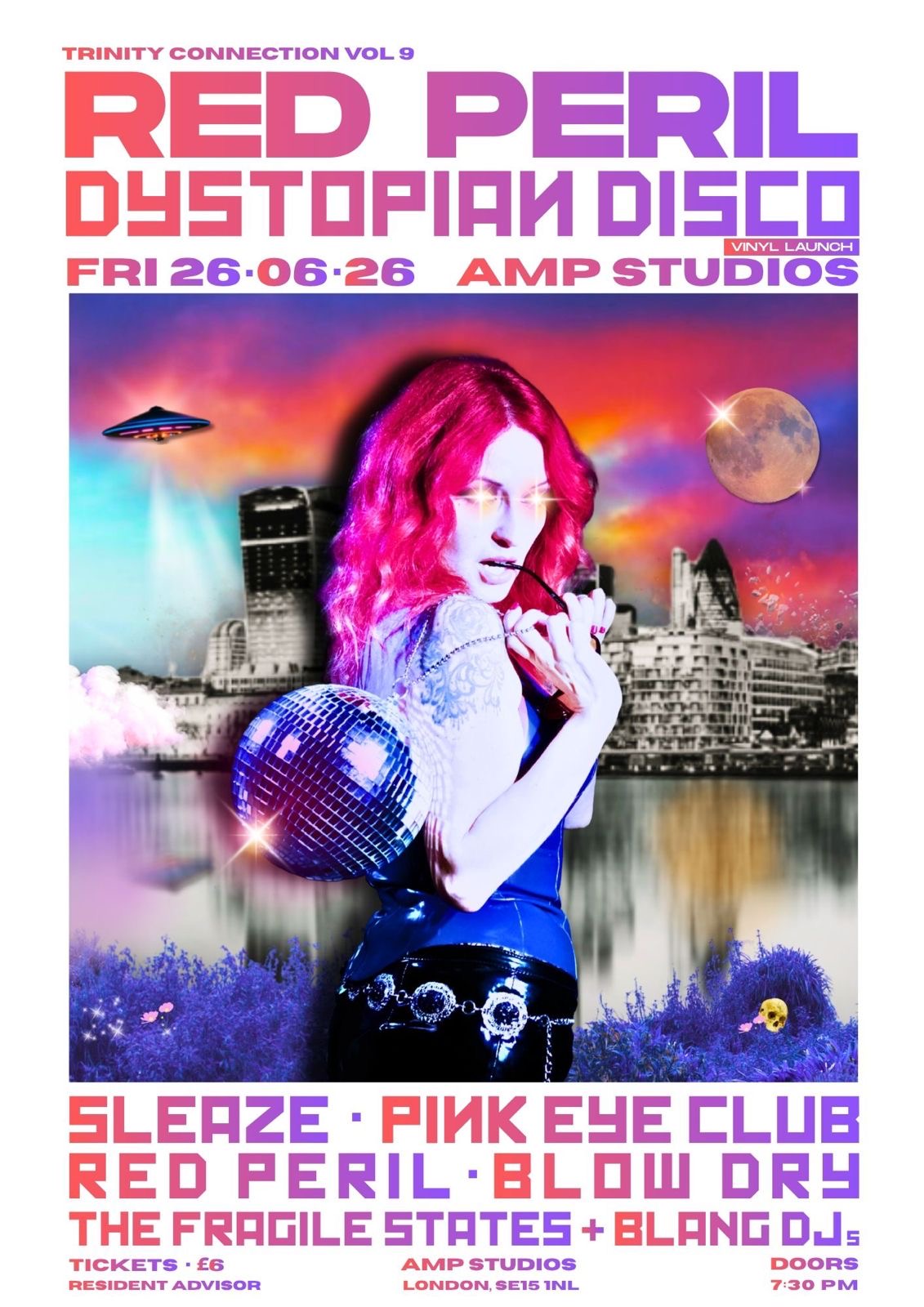 trinity connection v9 - red peril dystopian disco ep launch